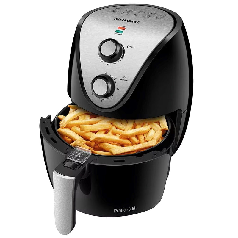 Fritadeira Elétrica sem Óleo Air Fryer Mondial AF-34 3,2L 1270W Preta