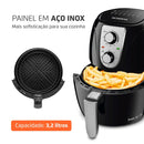 Fritadeira Elétrica sem Óleo Air Fryer Mondial AF-34 3,2L 1270W Preta
